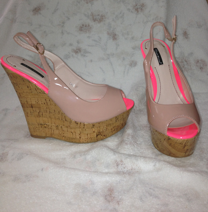 Nude Wedges Sandals