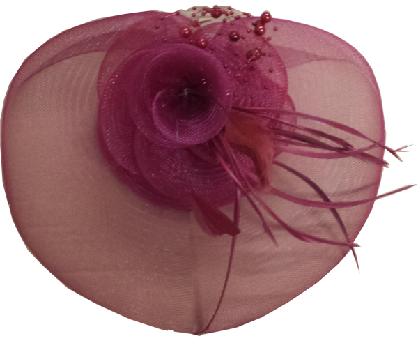 Bridal Floral & Feathers Headwear - Click Image to Close